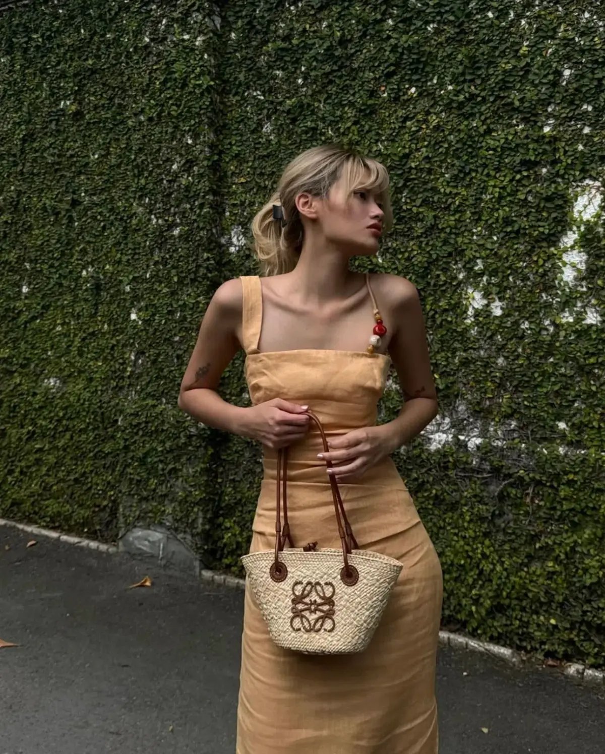 Sir the Label Antonia Beaded Midi Dress Light Tan Size 2 / AU 10 photo 3