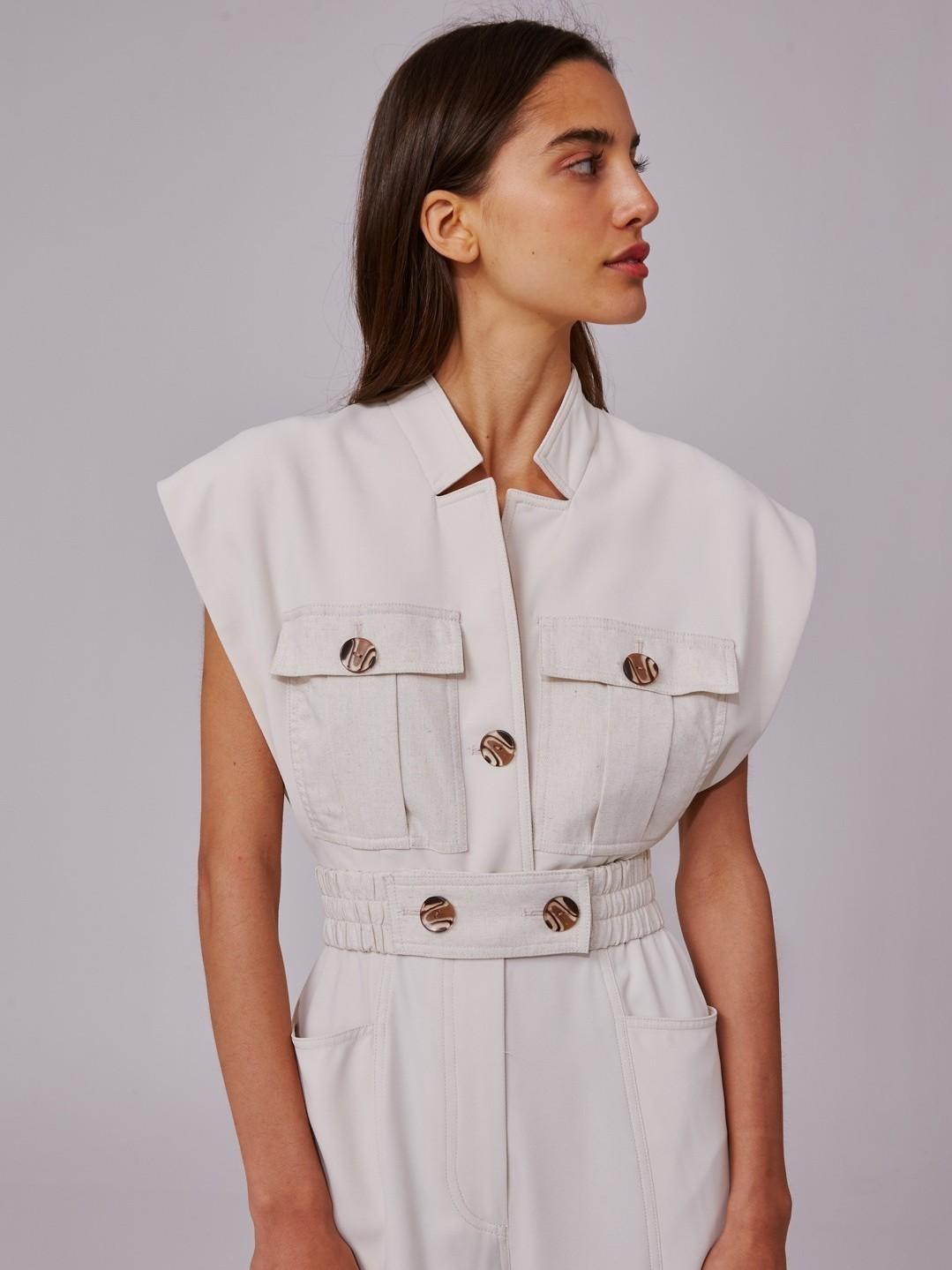 C/MEO Collective Consistent Jumpsuit White Size XS photo 2