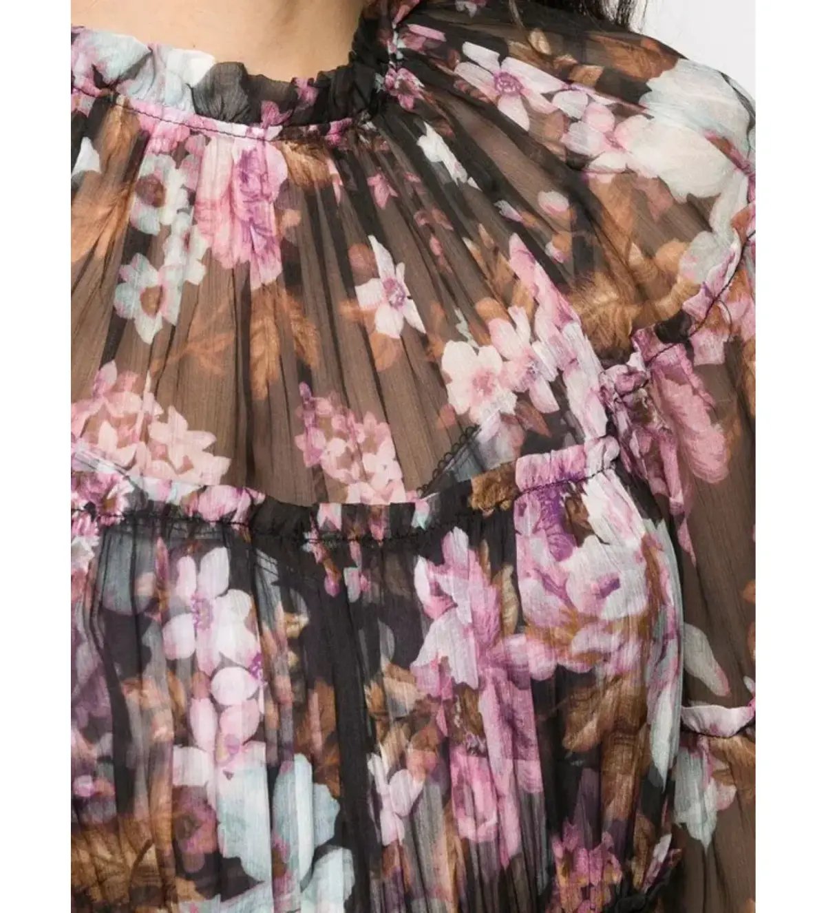 Zimmerman Charm Tiered Chiffon Midi Dress Size AU 10 photo 5