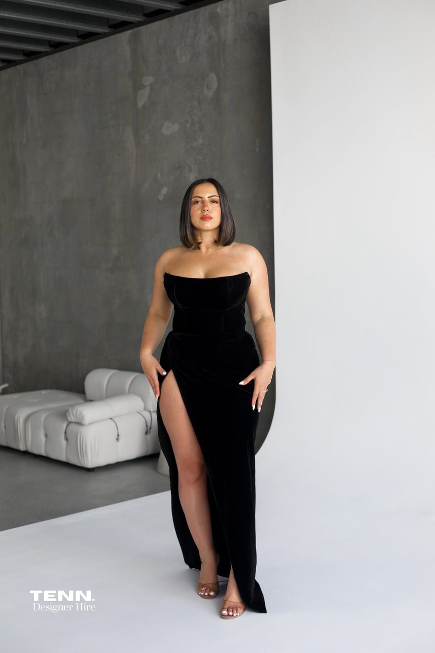 Lia Stublla Meredith Gown - Black photo 4