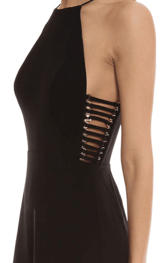 Zimmermann Crepe Harness Mini Dress Black Size 1 / AU 10 photo 4