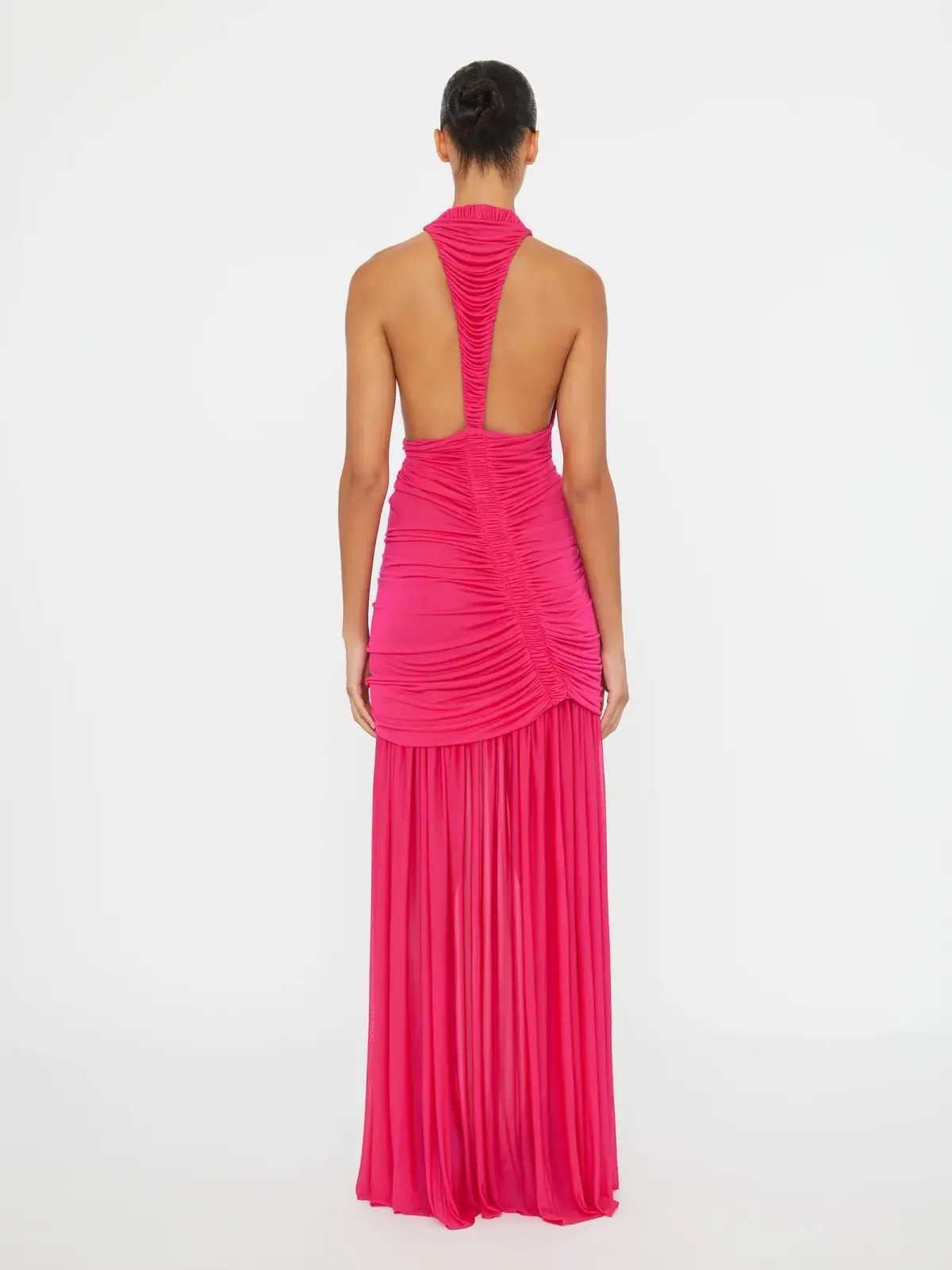 Christopher Esber Orion Gown Magenta Pink Size 8 photo 3