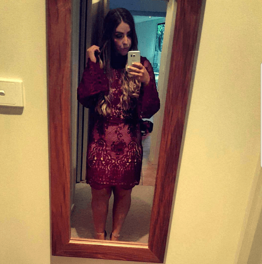White Suede Berry Lace Shift Dress photo 2