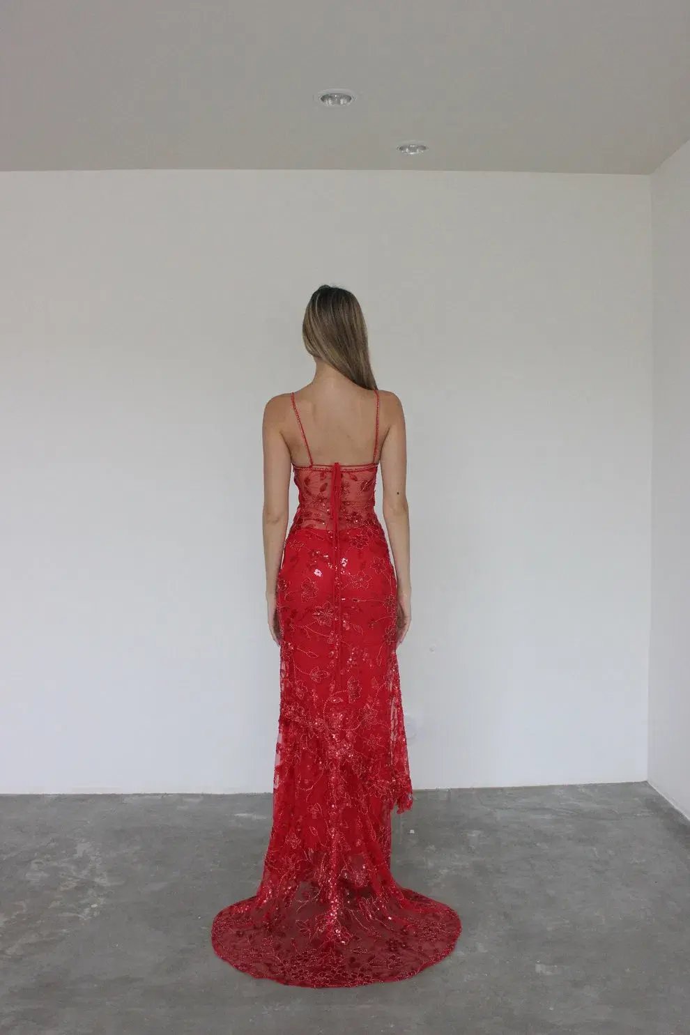 Cha Collective  Delilah Maxi Dress Red Size S / AU 8 photo 3
