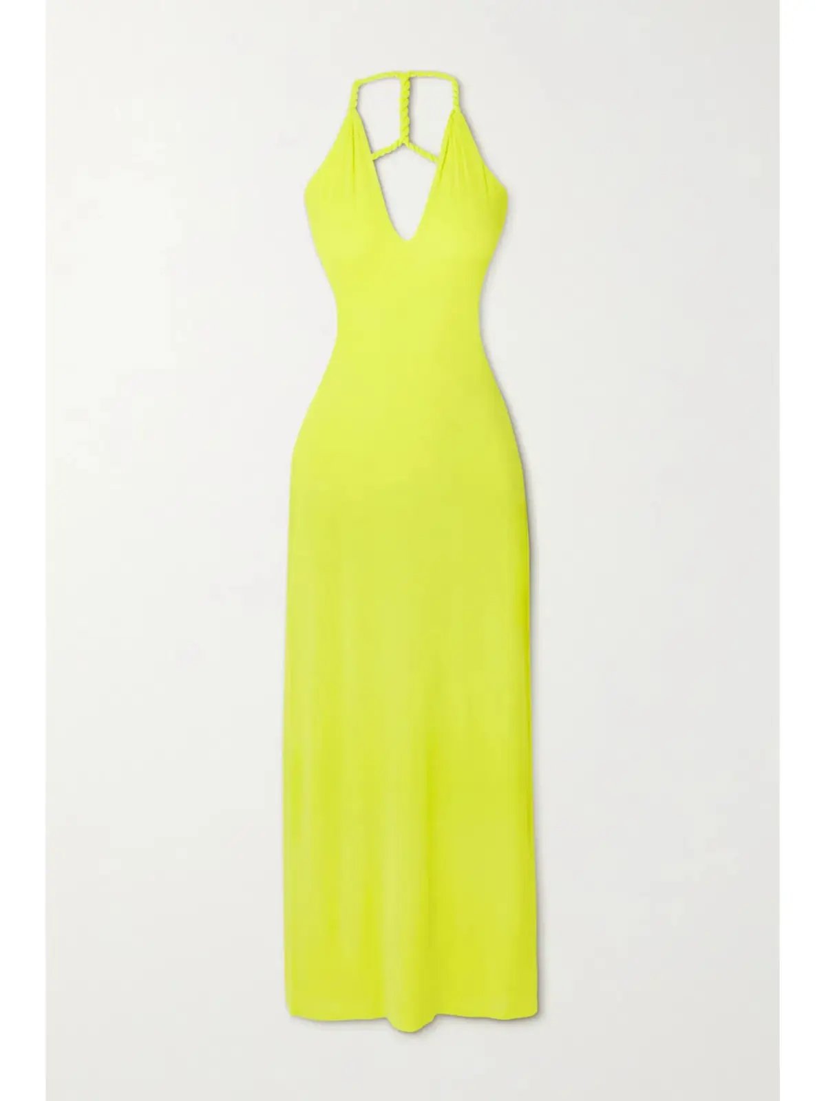 Dion Lee V Neck Rope Dress Yellow Size AU 6 photo 3