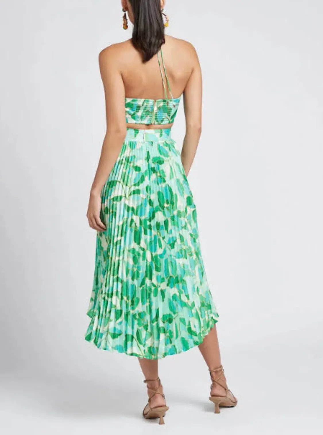 Sheike Kyoto Crop Top and Midi Skirt Set Floral Size 8 photo 2