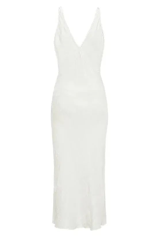 Spell Rosalie Jacquard Slip White Size M / AU 10 photo 4