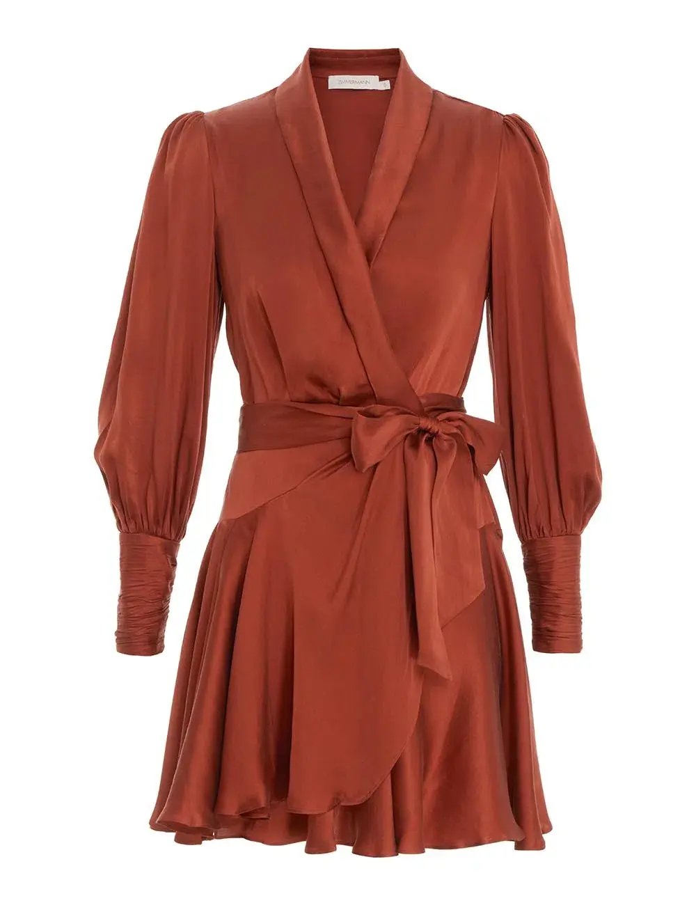 Zimmermann Silk Wrap Mini Dress Sienna Size 1 / Au 10 photo 3