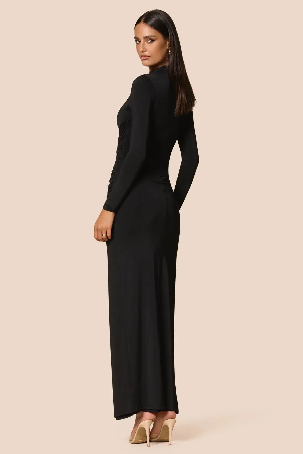 Love Nookie Kaia LS Maxi Dress Black Size AU 8 photo 3