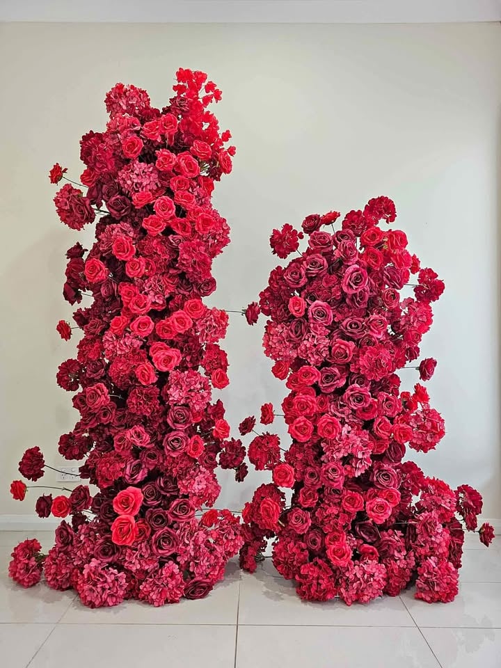 Red Floral Stands FOR HIRE photo 4