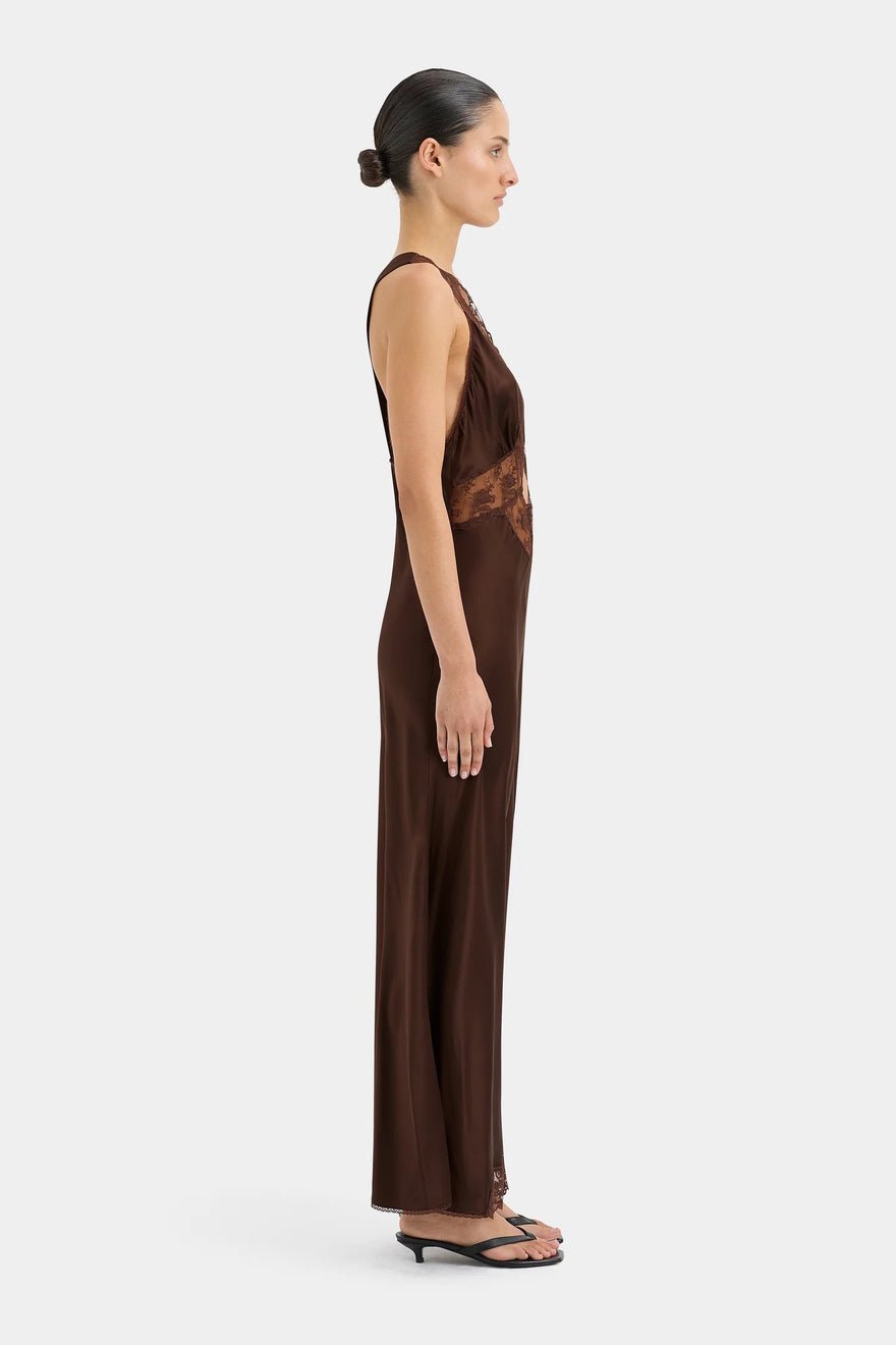 Sir The Label Aries Cut Out Gown - Chocolate photo 2