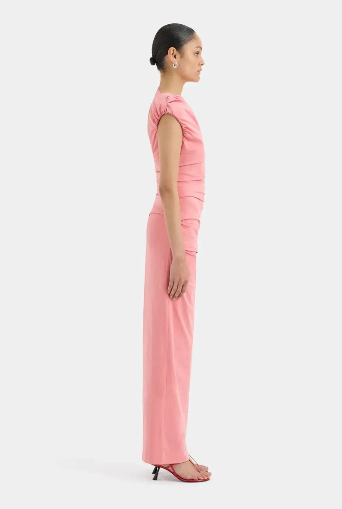 Sir The Label Giacomo Gathered Gown Pink Size 1 / AU 8 photo 2