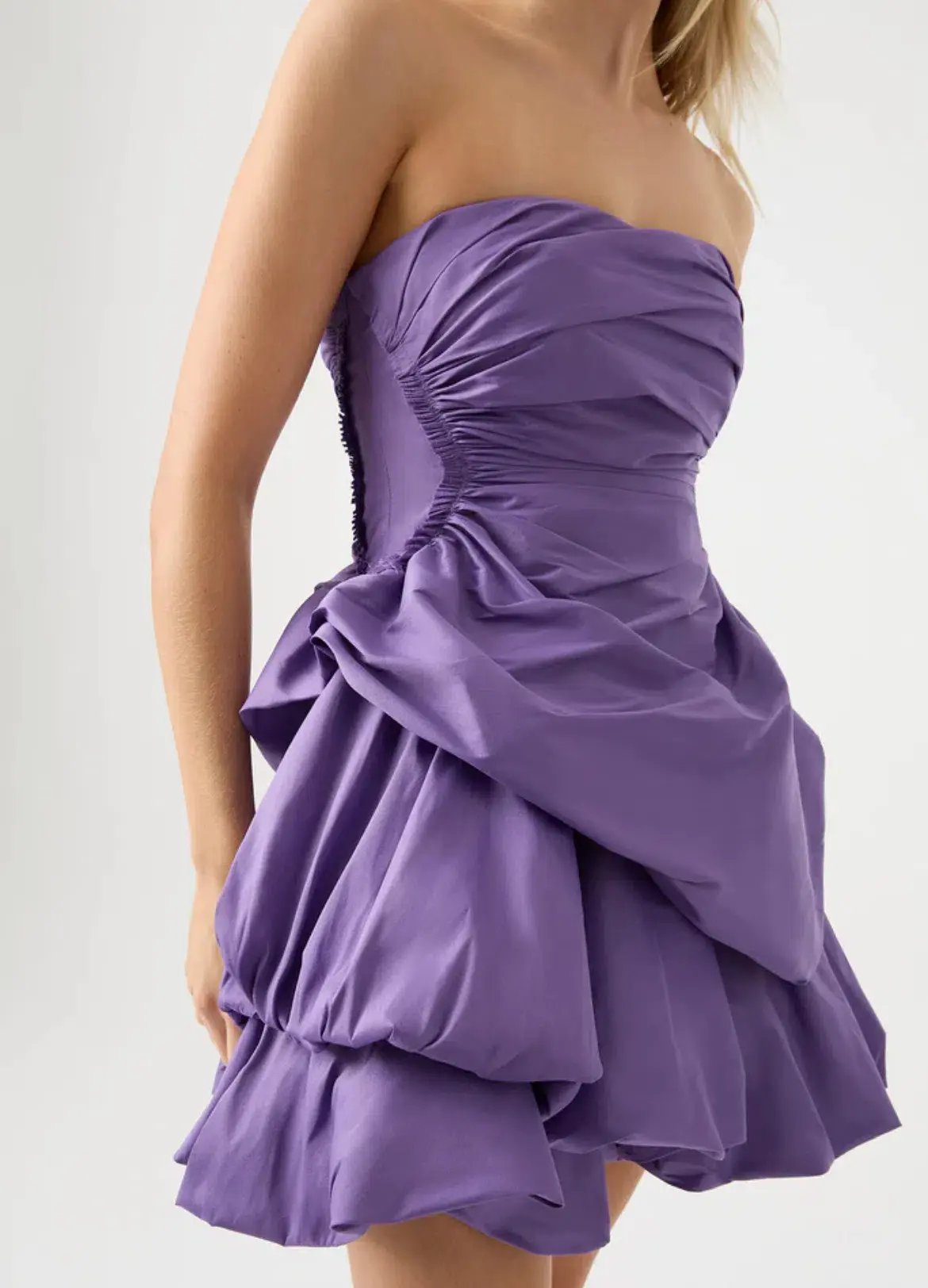 Aje Day Break Strapless Mini Deep Violet Size AU 8 photo 2
