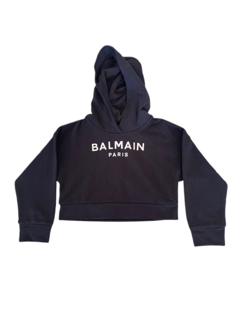 Balmain Black Crop Jumper photo 2