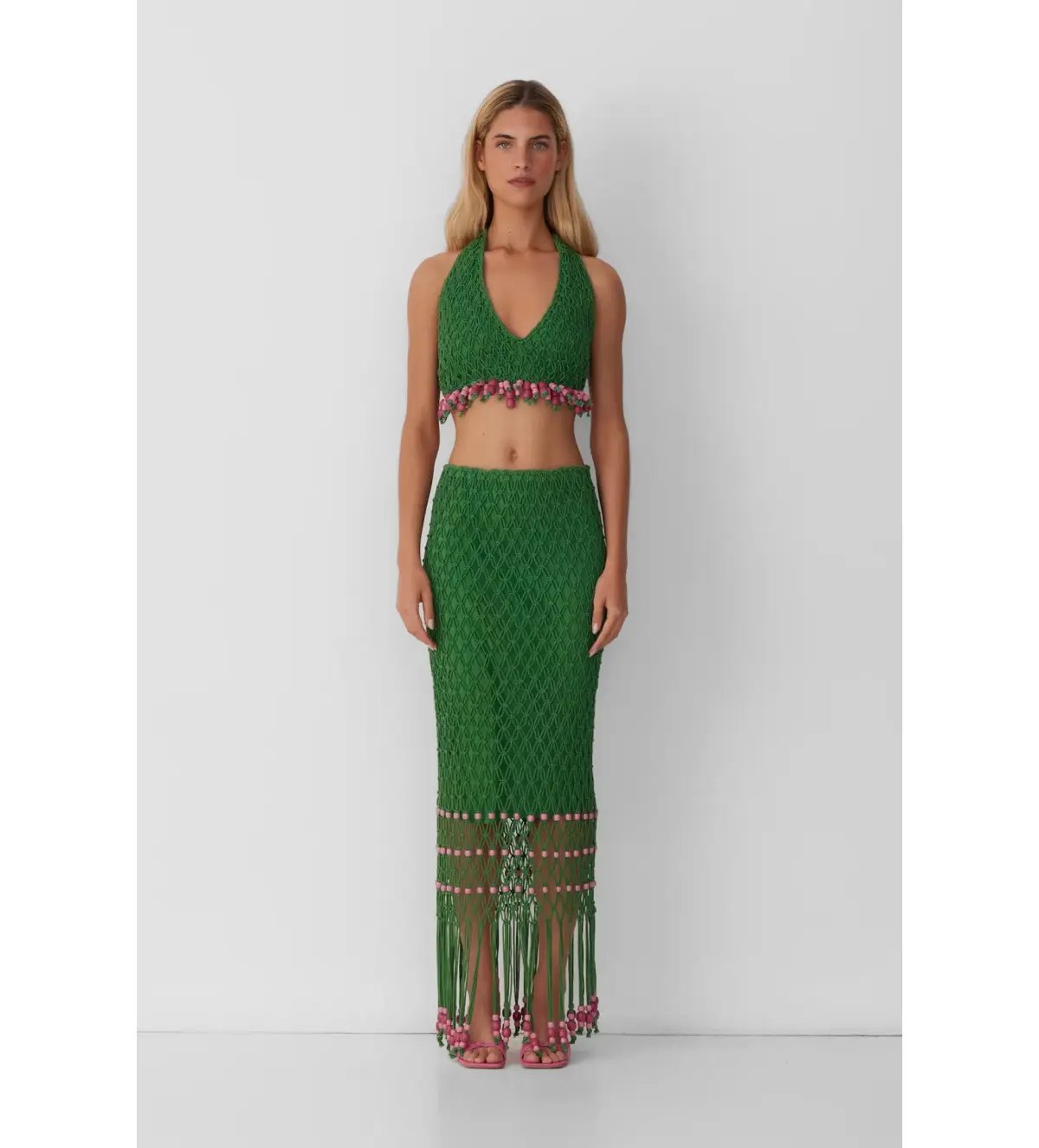 The Wolf Gang Reis Beaded Skirt & Top Size 8 photo 2
