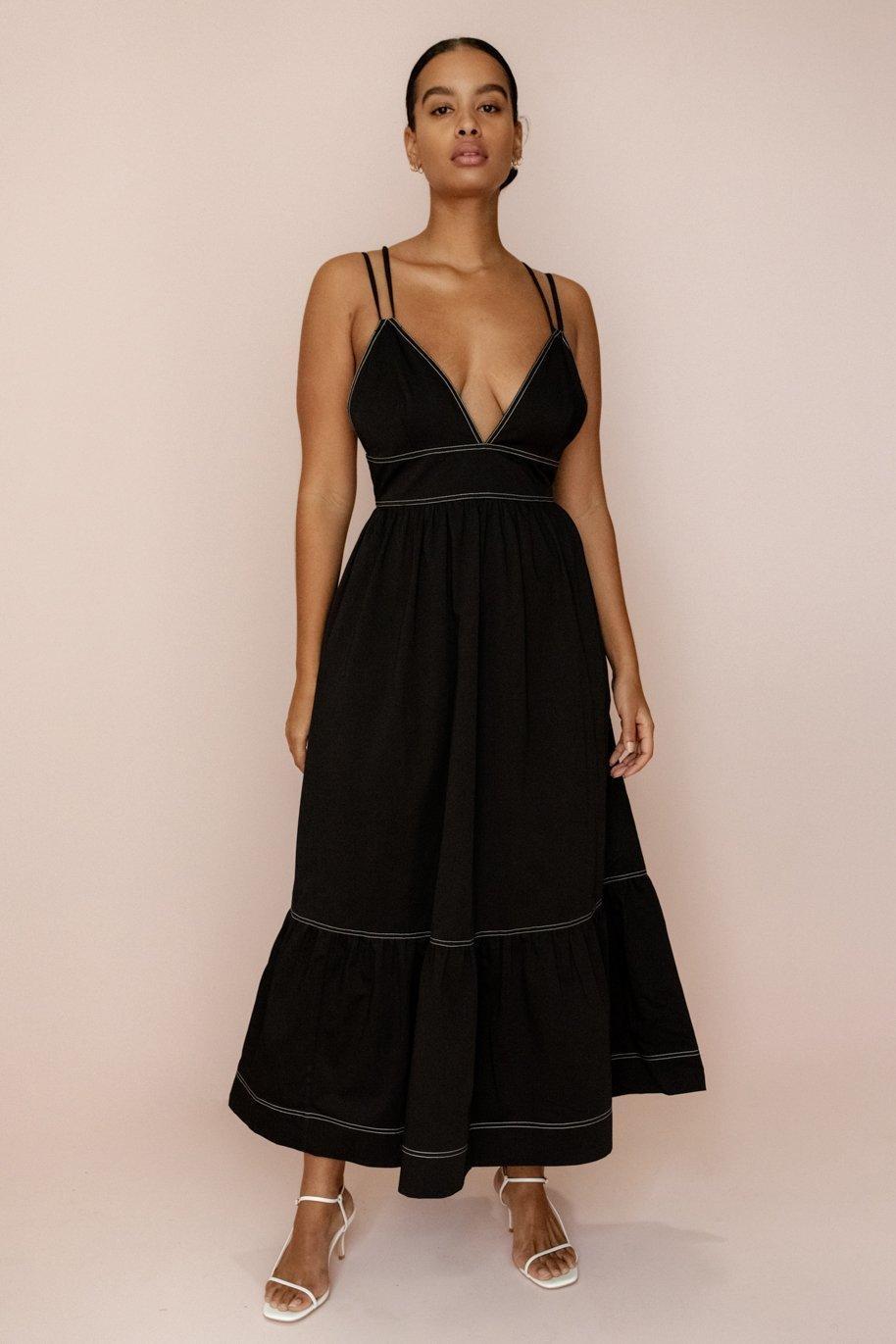 POSSE LOTUS DRESS - BLACK photo 4
