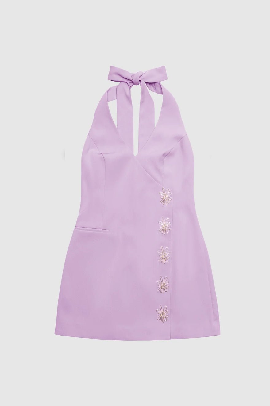 The Wolf Gang Inka Mini Vest Dress - Lavender photo 2
