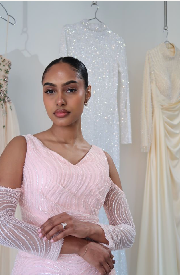 PINK CUT OUT LONG SLEEVE DRESS photo 4