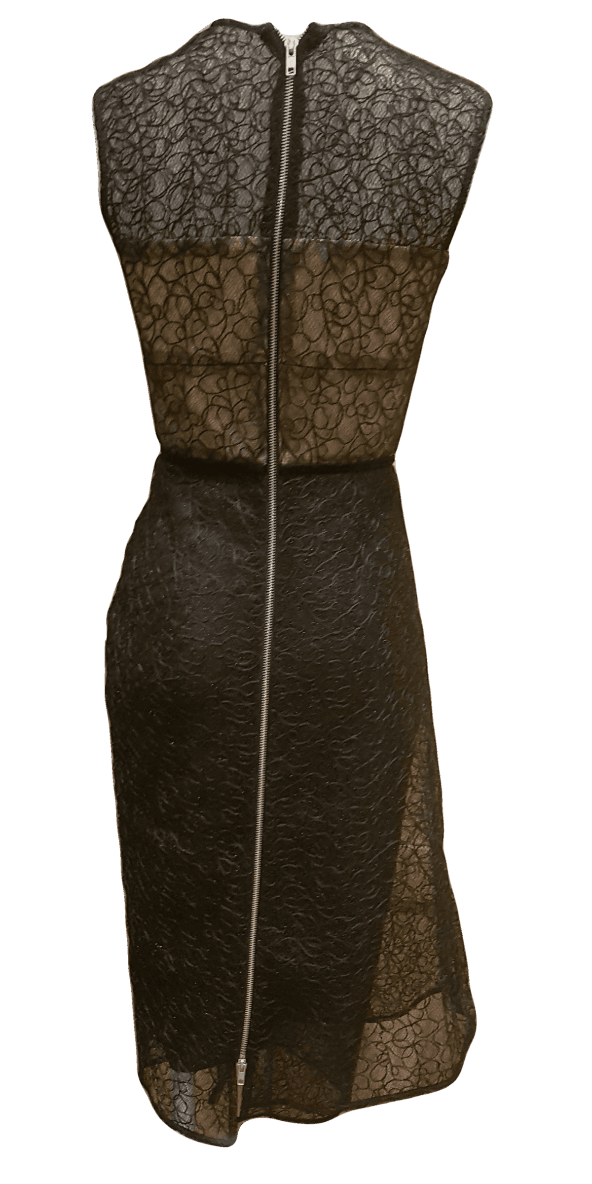 Alex Perry Maven Tulle Lace Pencil Dress Black Size 8 photo 4