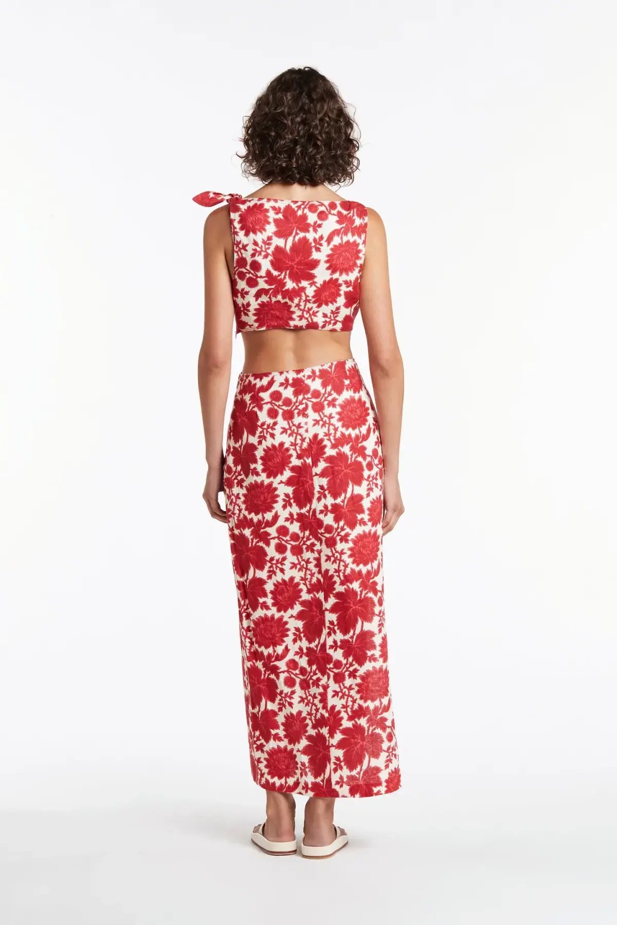 Sir the Label Cinta Knot Midi Dress Valentina Floral Size AU 6 photo 3