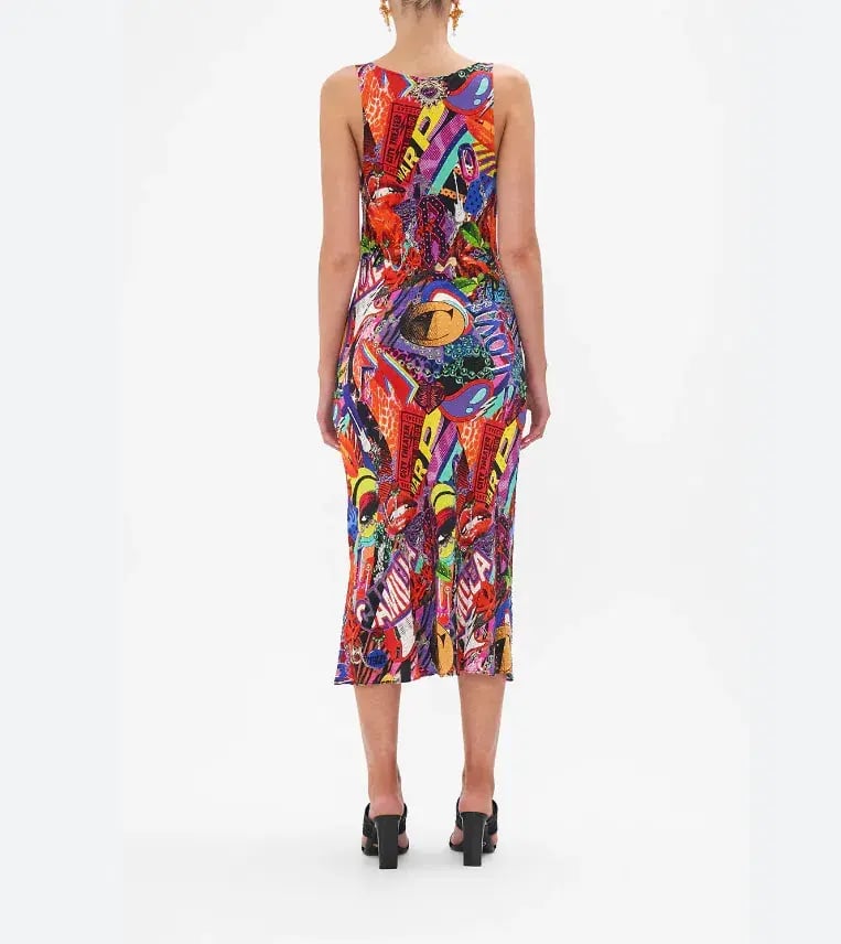 Camilla  Bias Slip With Wide Strap in Radical Birth Print Size L (AU 14) photo 7