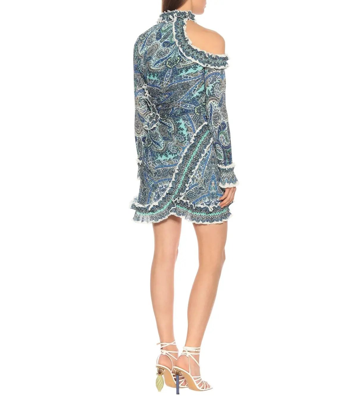 Zimmermann Moncur Asymmetric Mini Dress Print 0 photo 2