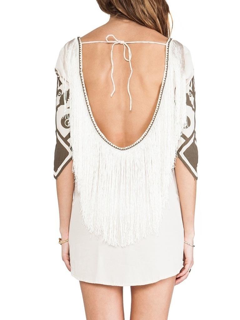 Spell Designs Wild Horses Fringe Dress Size 8 photo 4