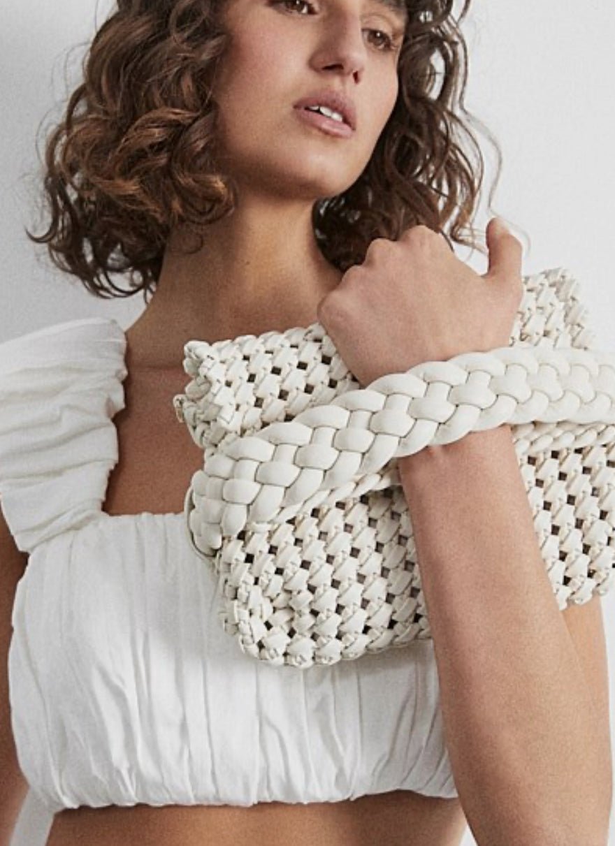Aje Mirage Woven Clutch Bag photo 2