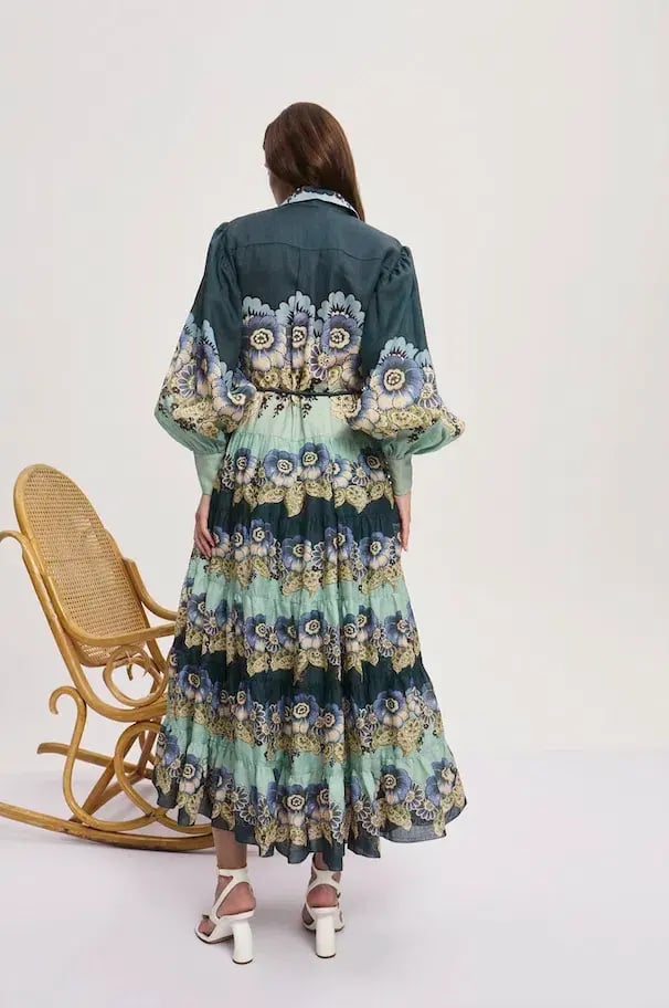 Alemais Madalena Shirtdress Multi Print Size 10 photo 3