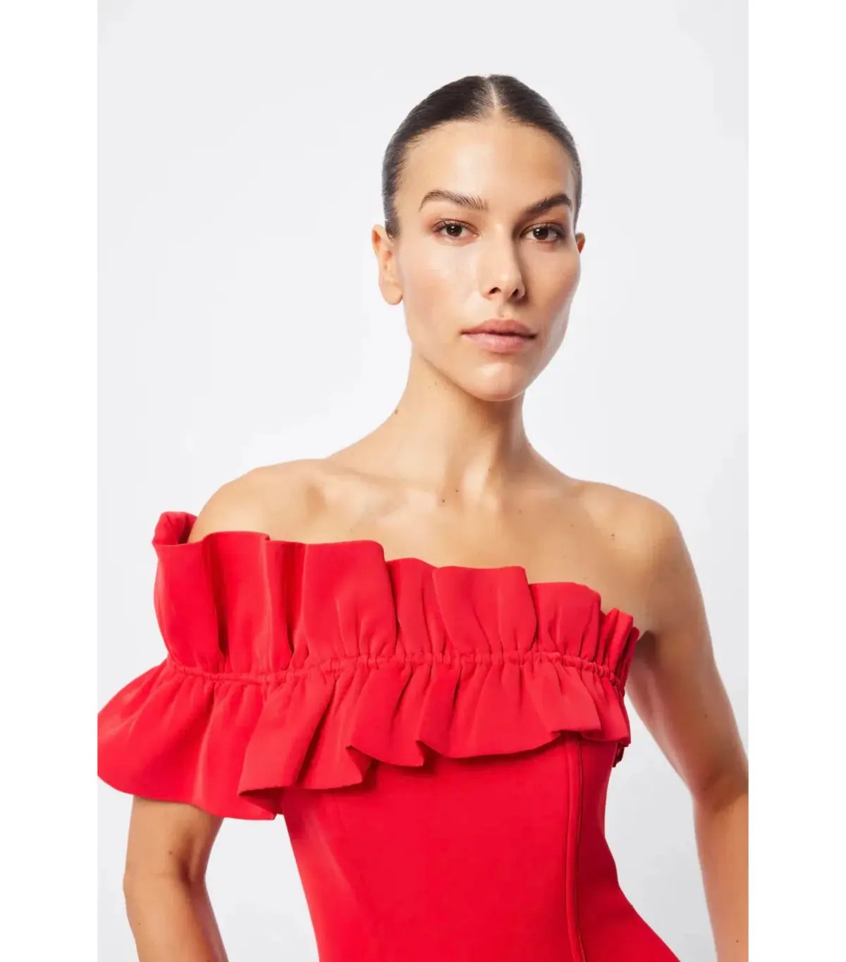 Mossman Soft Spoken Midi Dress Red Size AU 8 photo 3