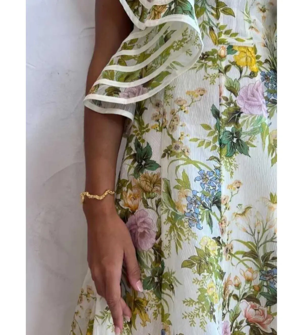Alemais Eden Flounce Midi Dress Floral Size AU 6 photo 6
