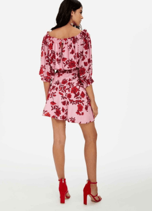 Sheike Valentine Mini Dress Floral Size 16 photo 2
