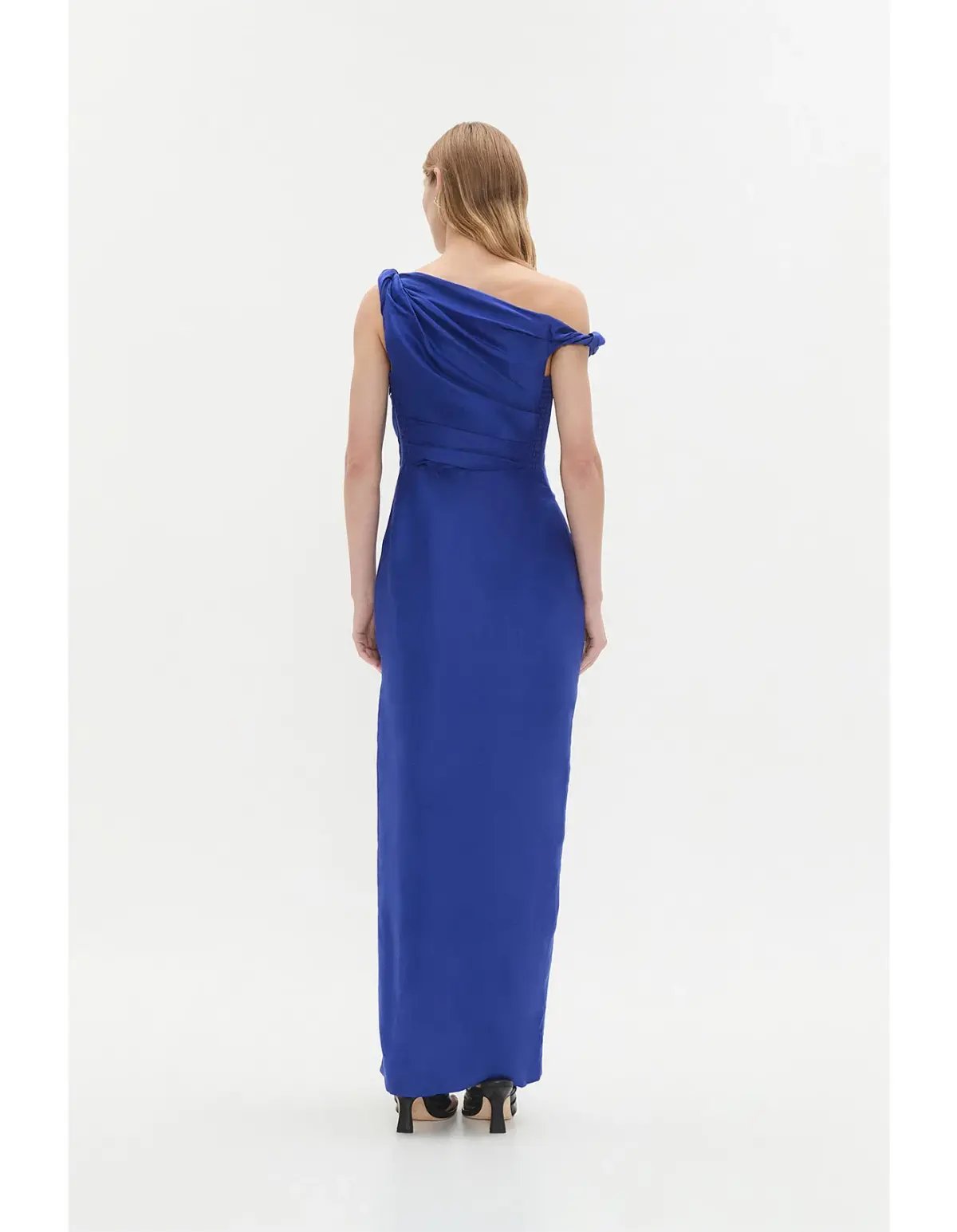 Aje Bridgette Midi Dress Cobalt Blue Size 12 photo 3