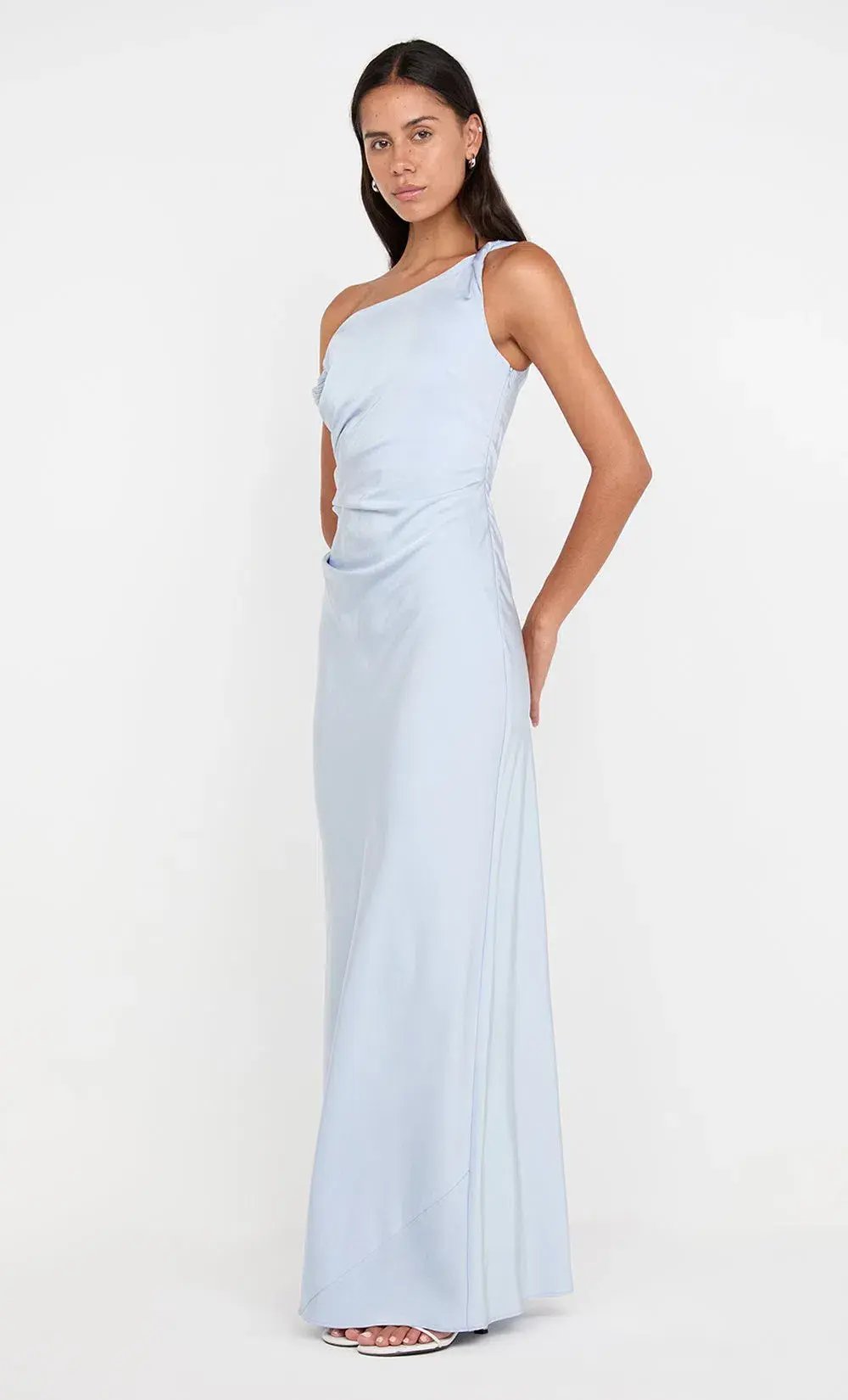 Bec & Bridge Lunetta Twist Strap Dress Dusty Blue Size 10 photo 2
