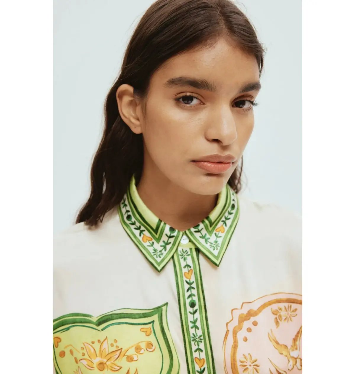 Alemais Porcelain Silk Shirt and Short Set Print Size AU 10 photo 3