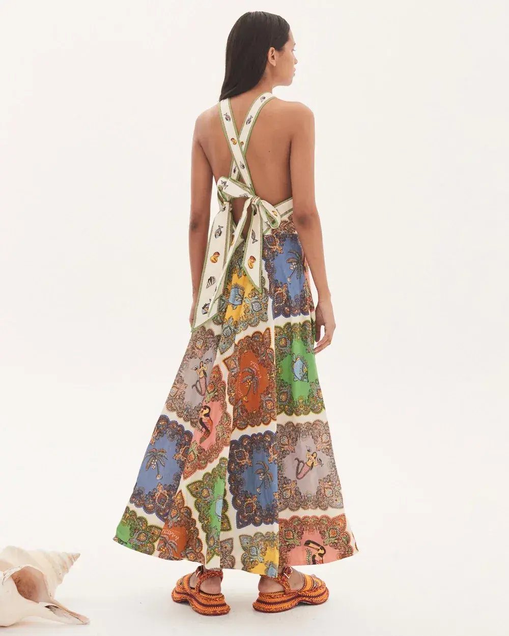 Alemais Trippy Troppo Halter Midi Dress Multi Size 12 photo 5