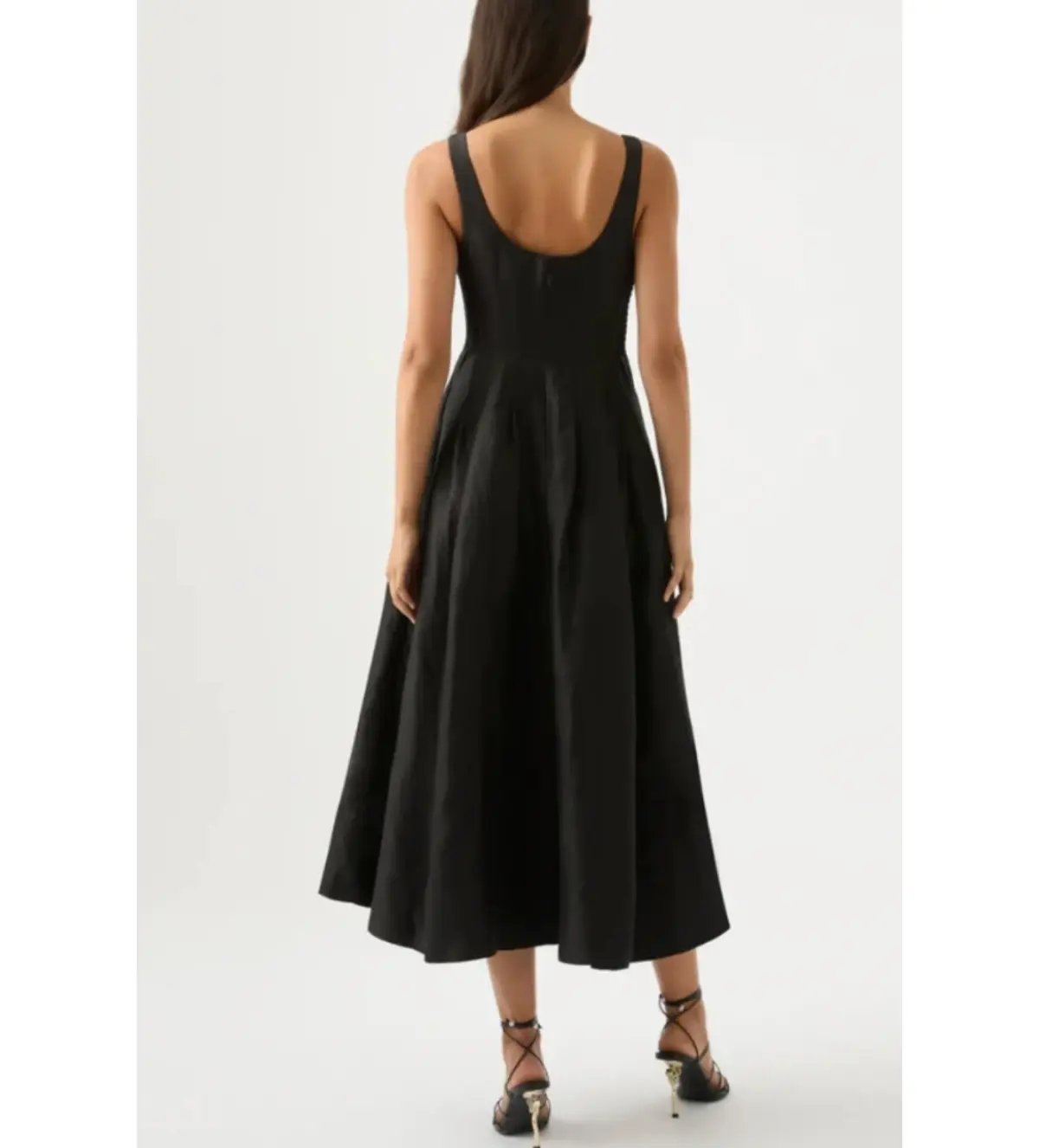 AJE Divinity Pearl Pin Midi Dress Black Size XS / AU 6 photo 4