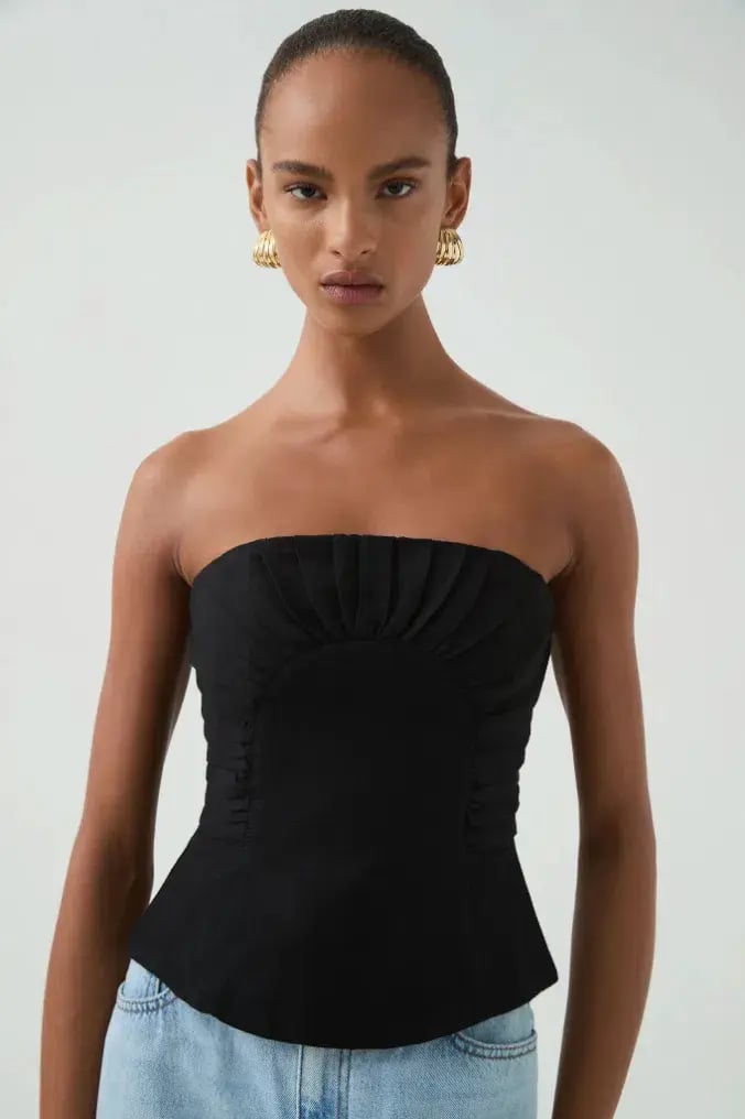 Aje Otta Bustier Black Size 6 photo 2