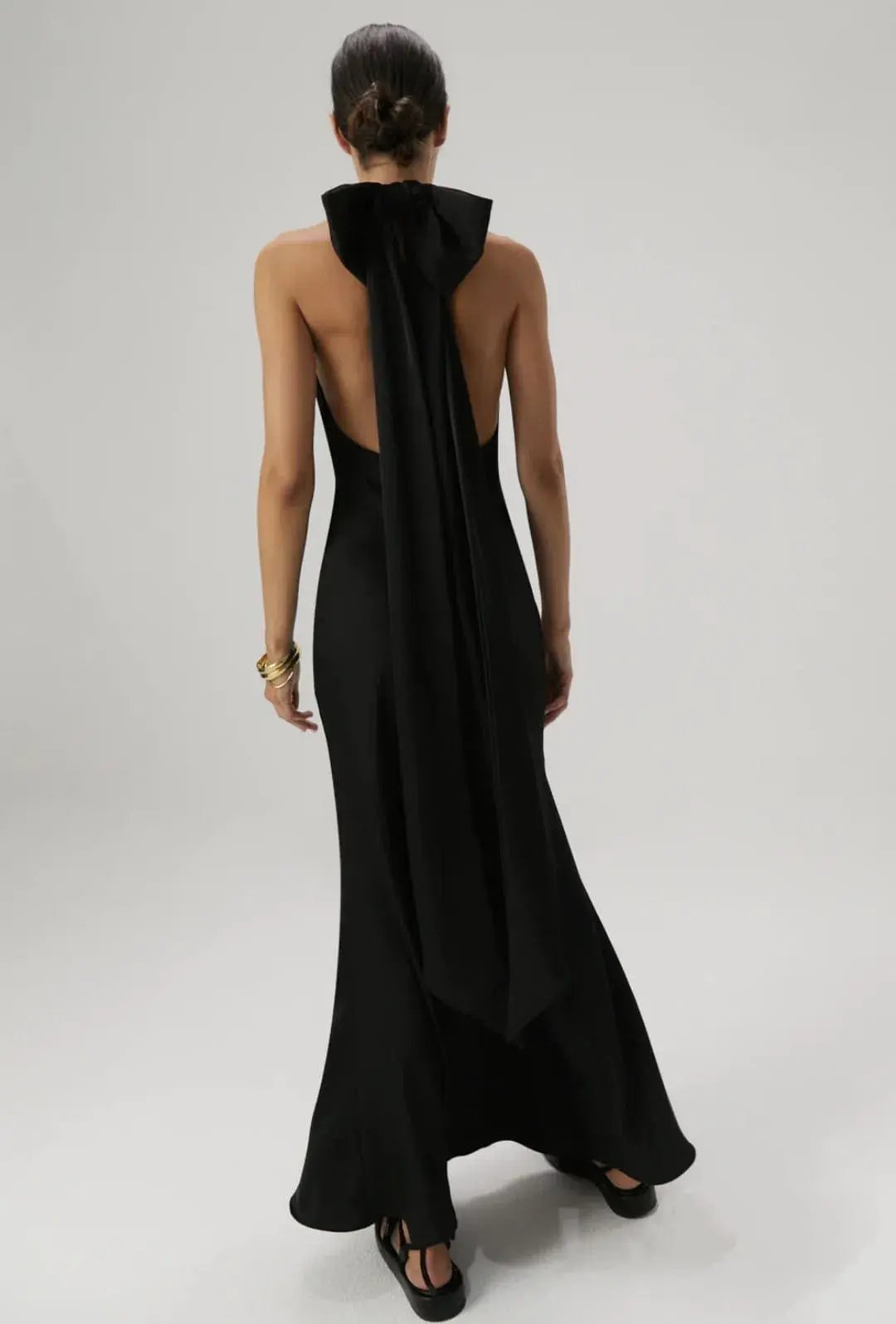 Misha Evianna Gown Black Size 8/S photo 3