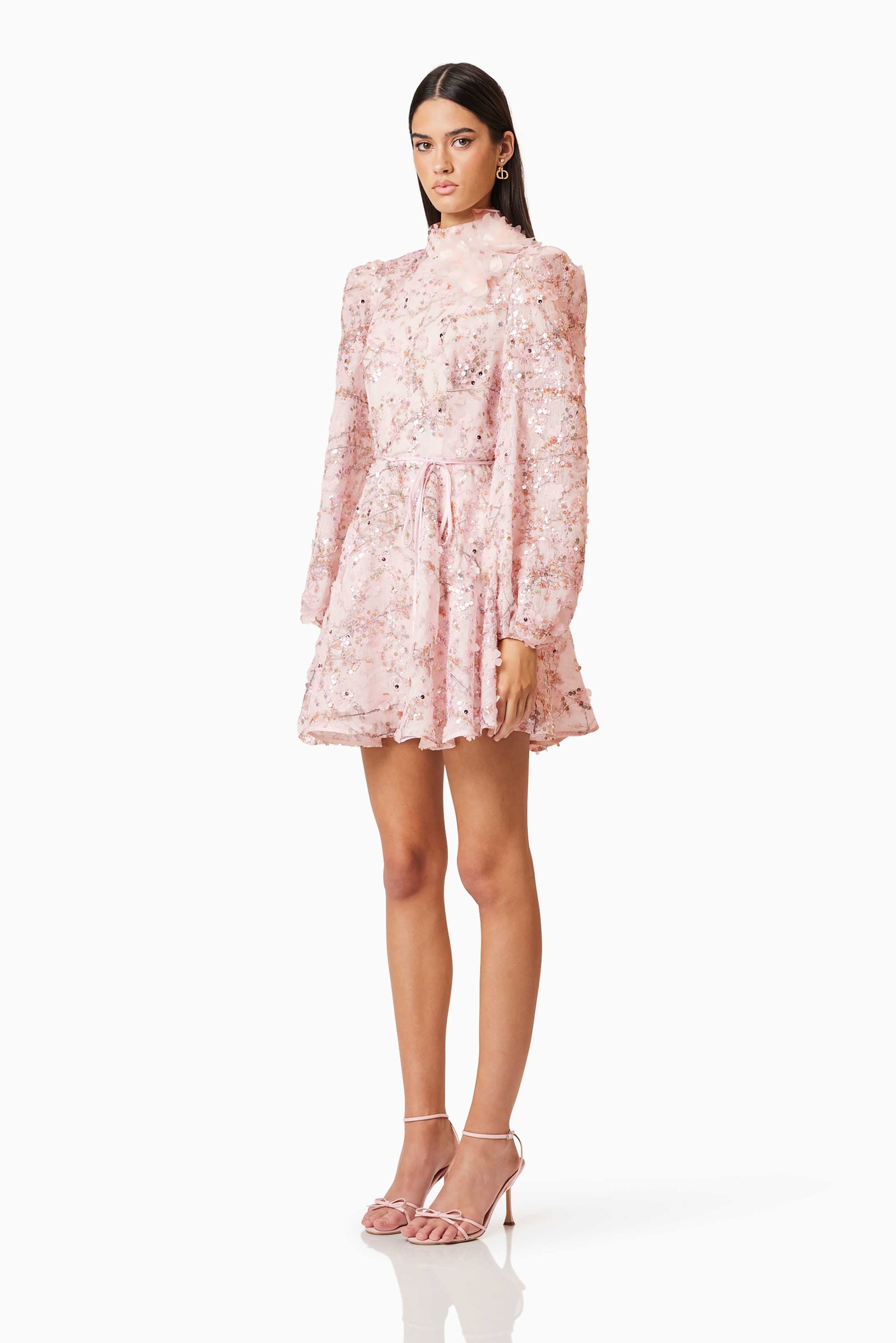 ELLIATT REGINA LONG SLEEVE DRESS - PINK photo 6