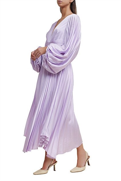 ACLER PALMS PLEAT DRESS - LILAC photo 2