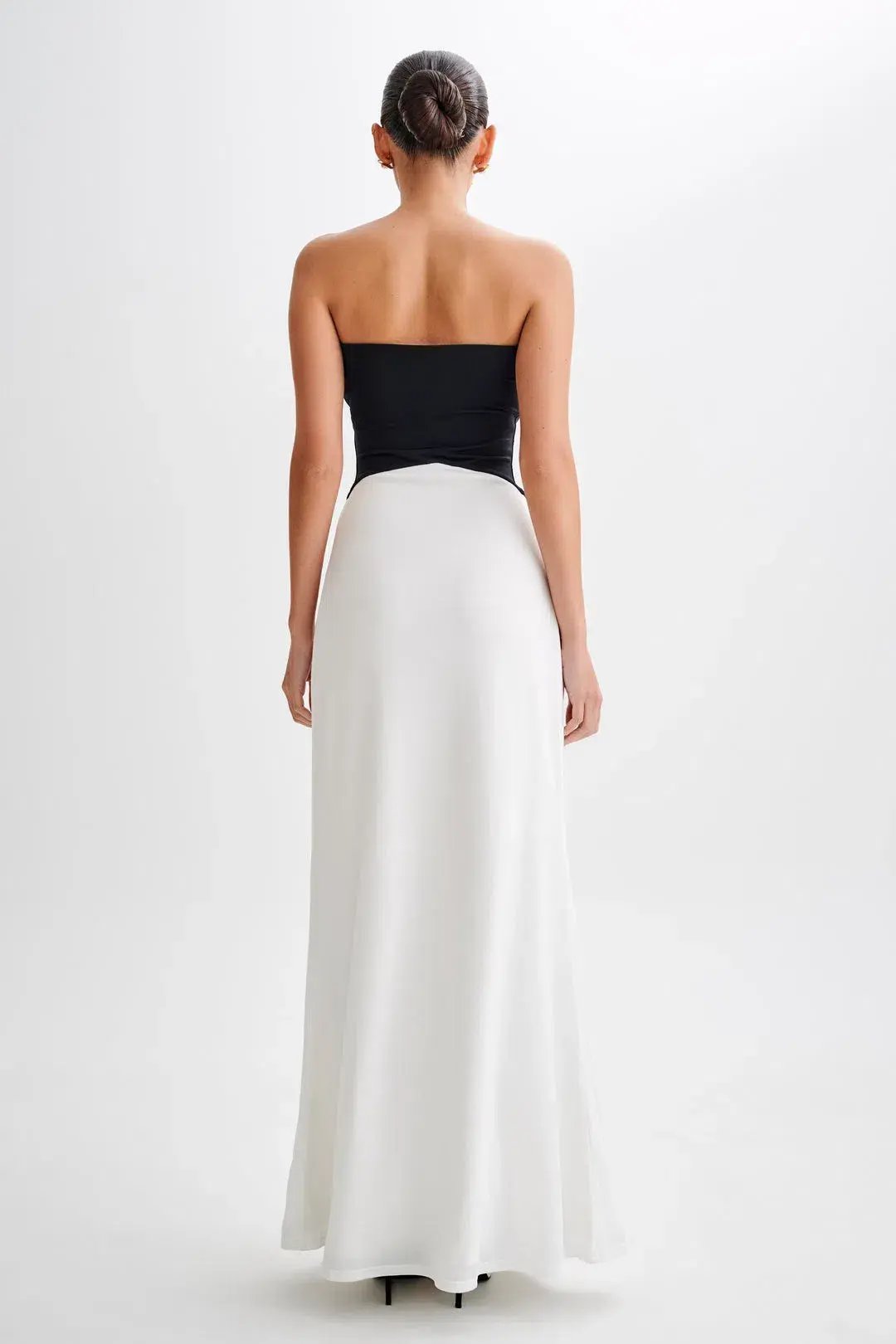 Meshki Ruby Strapless Slinky Maxi Dress White Size 4 photo 3