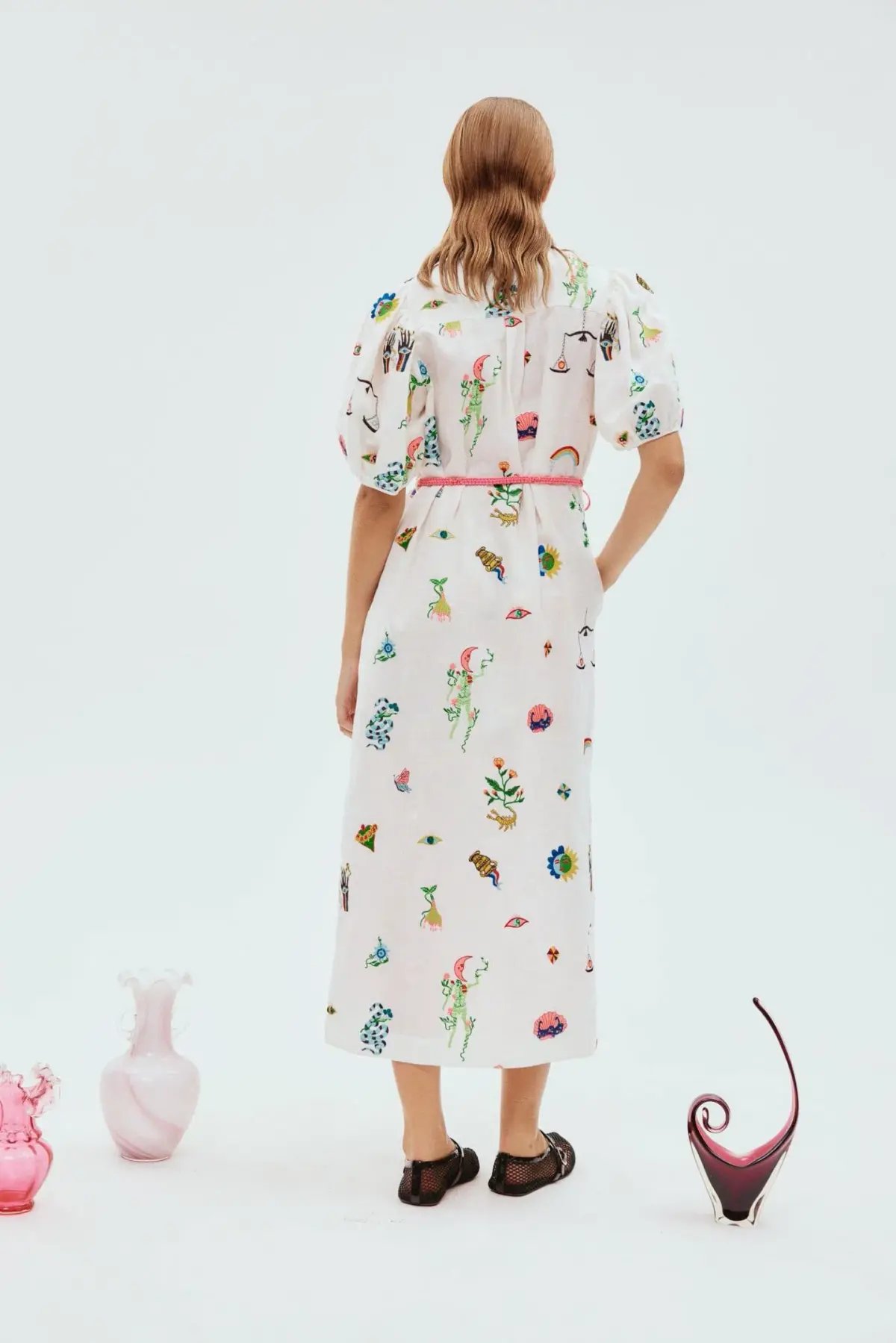 Alemais Atticus Embroidered Shirtdress Print Size 14 photo 4