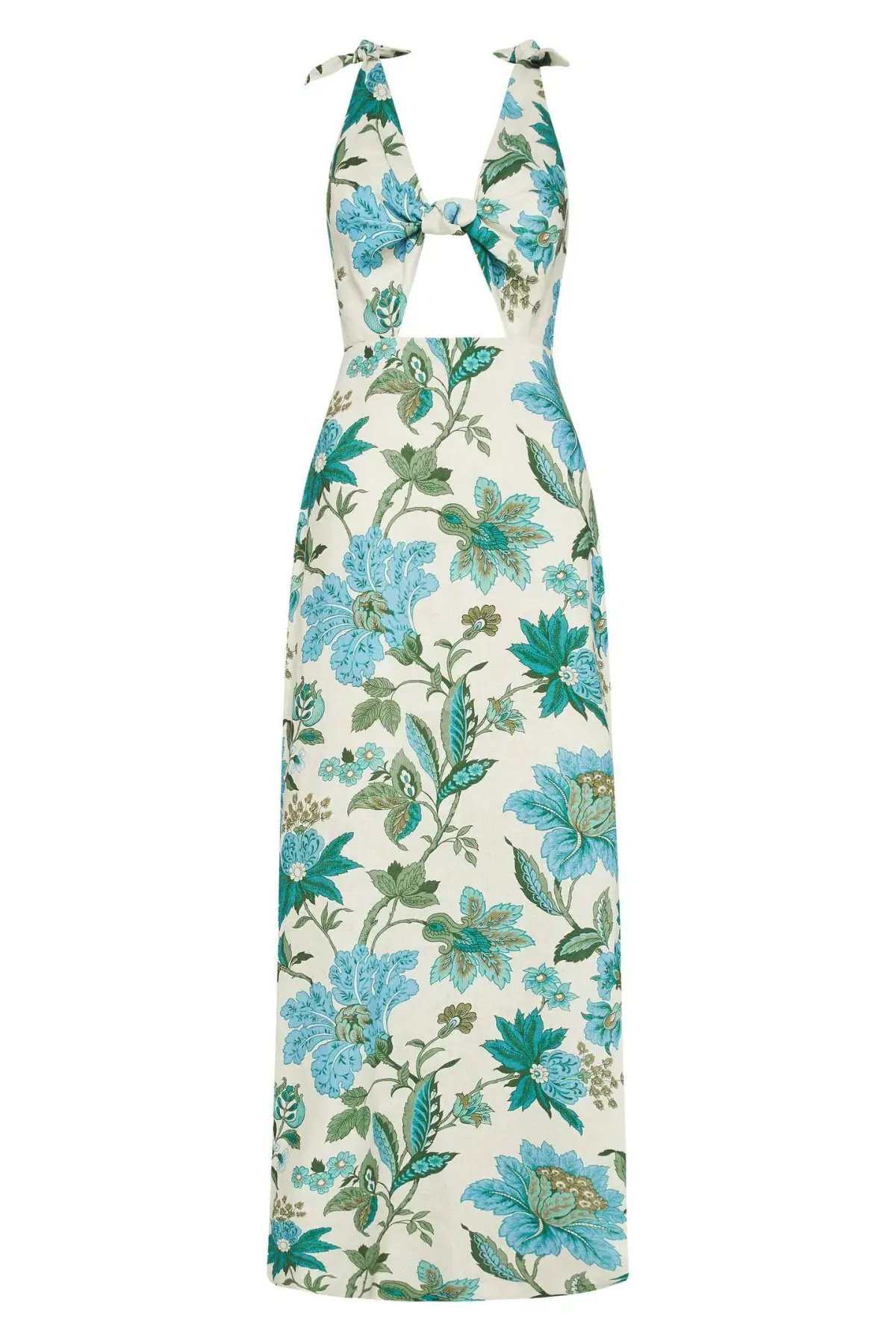 Sir Alexandre Tie Midi Dress Floral Size 8 photo 6