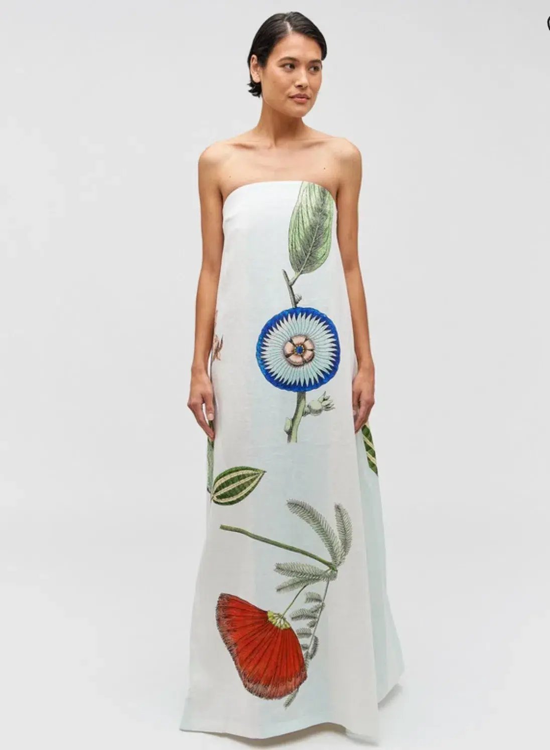 Oroton Grand Floral Gown Multi Size 10 photo 2