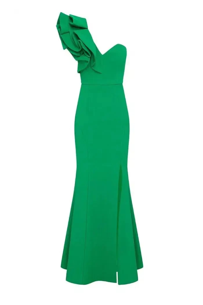 Sheike High Society Maxi Dress Green Size 8 photo 2