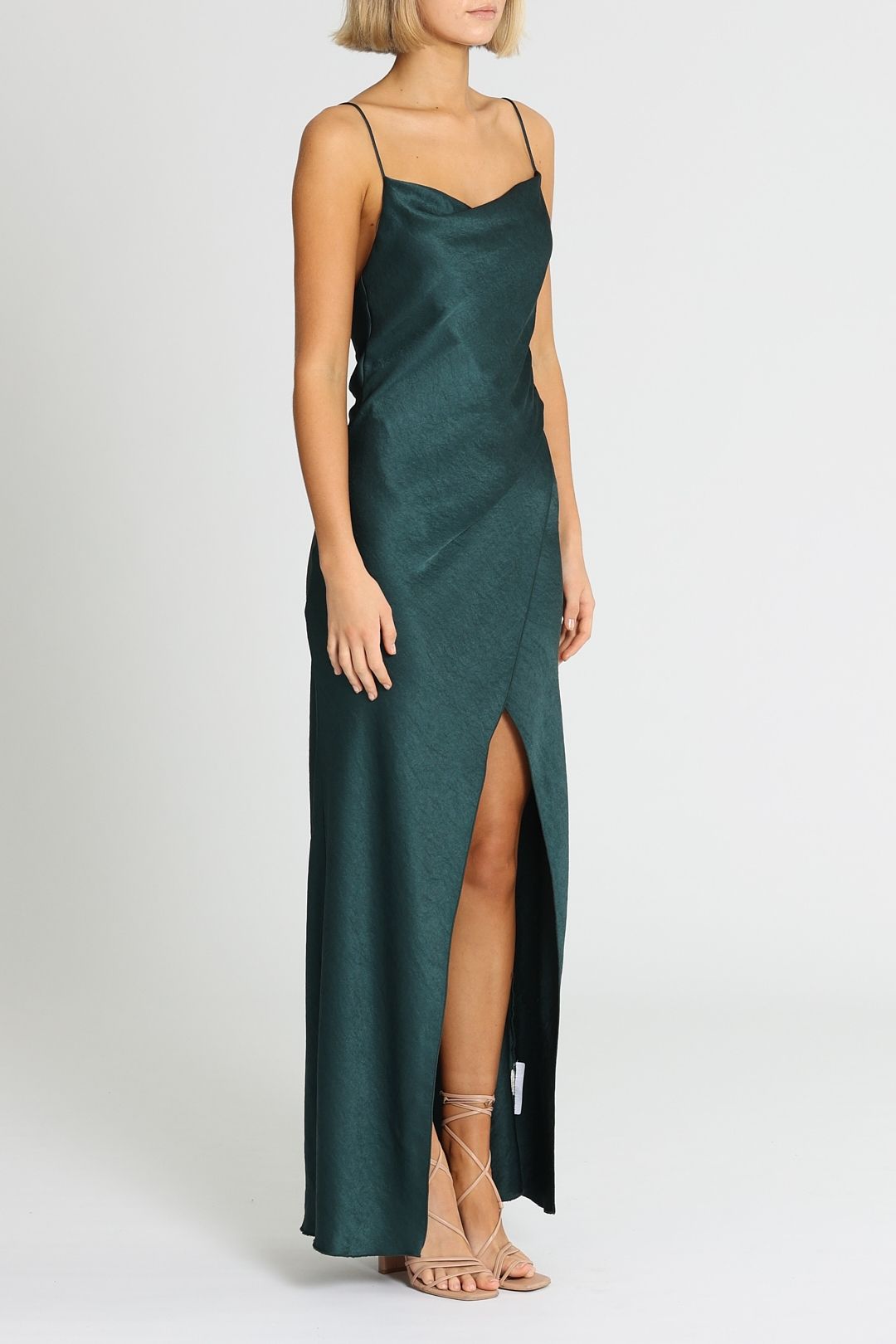 Bowery Slip Dress - Fitzgerald Green photo 2
