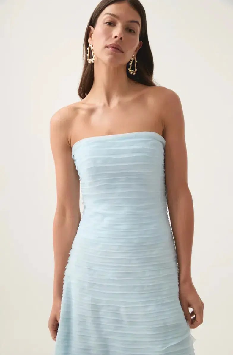 Aje Soundscape Maxi Dress Sea Breeze Size 6 photo 4
