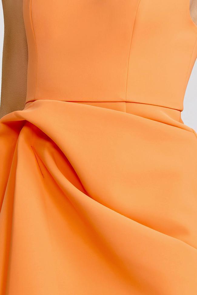 Acler - Clarke Dress - Papaya - Size 10 photo 2