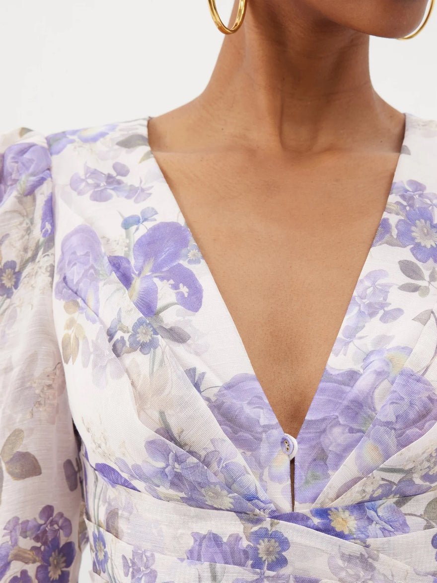 Zimmermann Lyrical Cross Over Mini - Blue Iris Cream photo 2